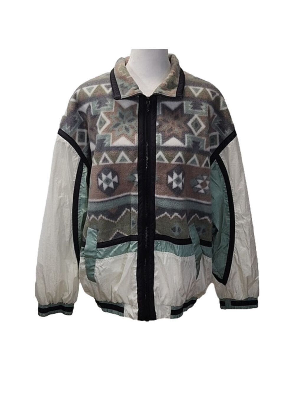 Misty Valley AZTEC FLEECE Jacket Size Xl